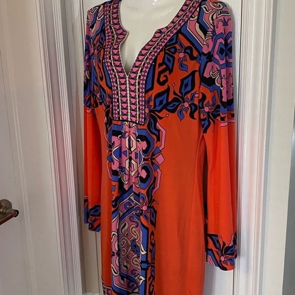 HALE BOB JEWELLED MINI DRESS red/blue/black - Picture 3 of 15